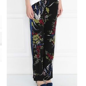 Diane Von Furstenburg Taped Straight Leg Pants